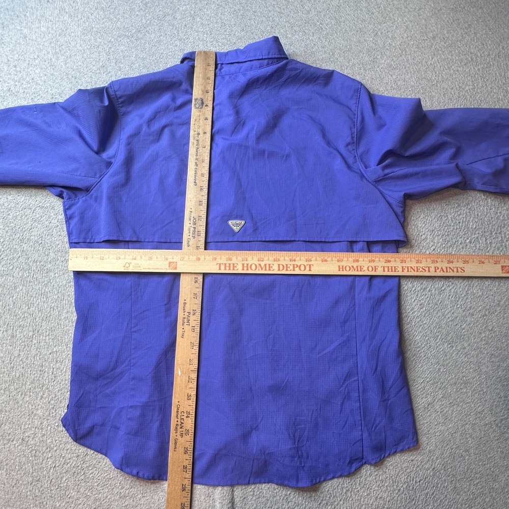 Columbia Shirt Womens XL Blue Silver Ridge Long Sleeve Omni-Shade Hiking Top - Picture 6 of 10